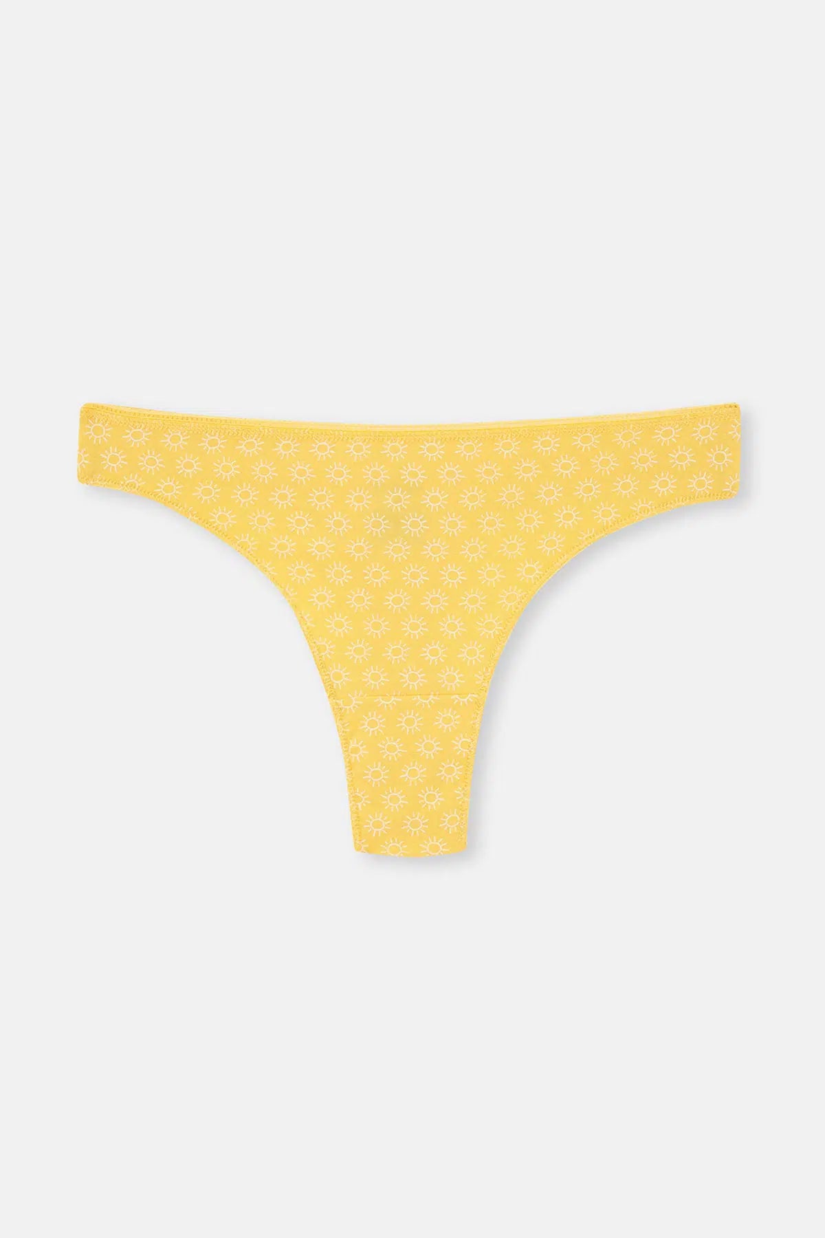 Multicolor Kadın 3'lü Çiçek Desenli Thong Külot