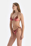 Kahverengi Spagetti Bikini Alt