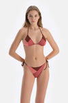 Kahverengi Spagetti Bikini Alt