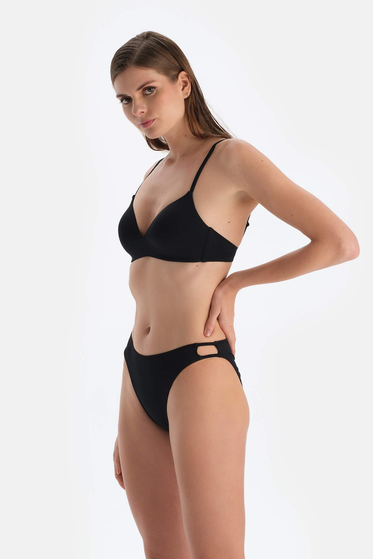Siyah Düşük Bel Bikini Alt