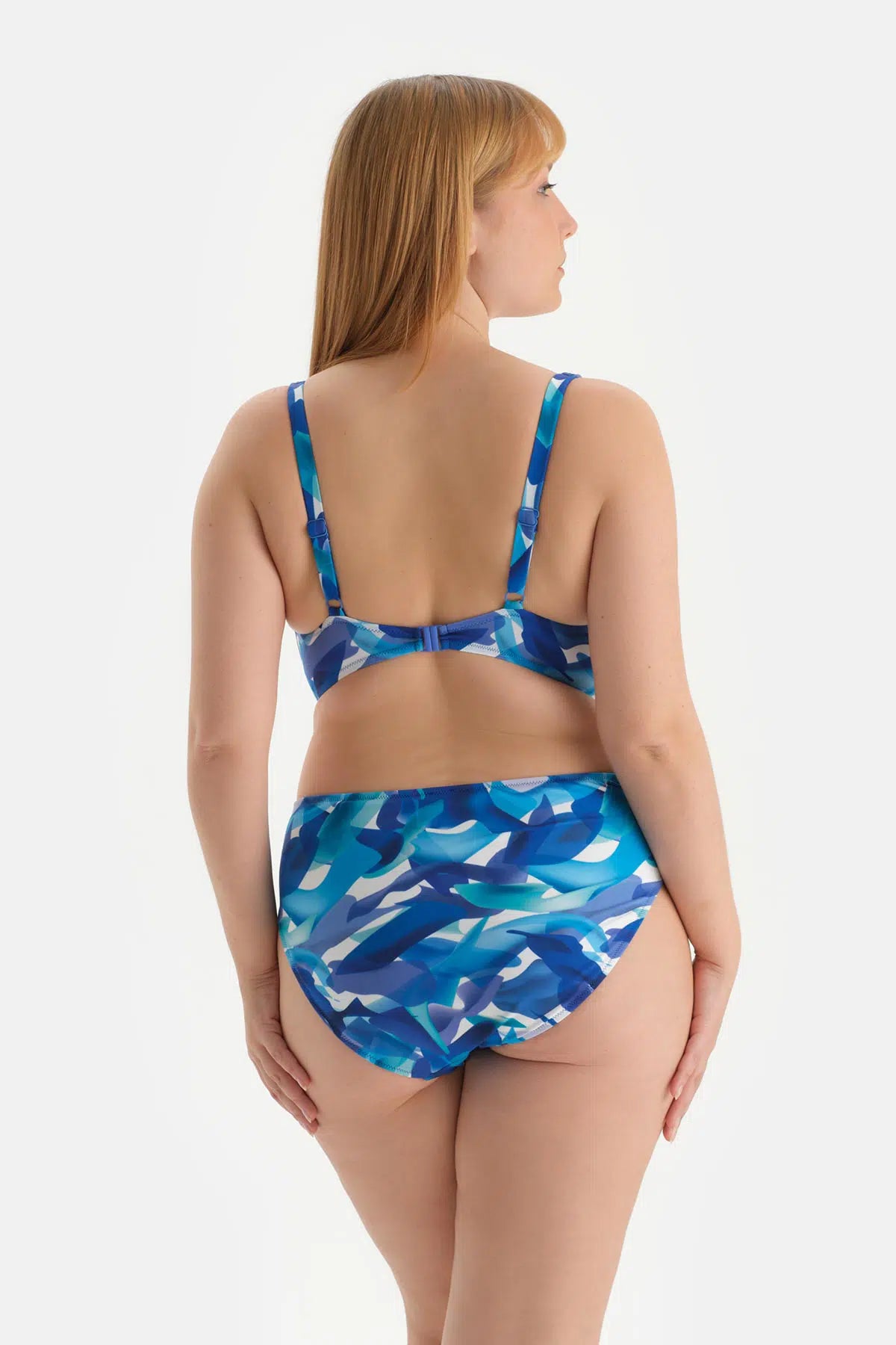 Mavi Yüksek Bel Bikini Altı