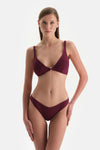 Bordo Brazılıan Bikini Alt