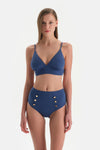 Indigo Yüksek Bel Bikini Altı