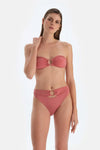 Gül Kurusu Straplez Bikini Üst