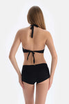 Siyah Üçgen Geniş Bikini Üst