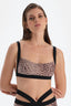 Kahverengi Leopar Bralet Bikini Üstü