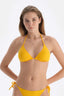 Sarı Üçgen Balensiz Küçük Bikini Üst