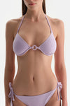Lila Balenli Bikini Üst