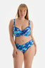 Mavi Korseli Toparlayıcı Bikini Üst