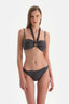 Lacivert Straplez Bikini Üst