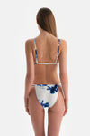 Beyaz-Mavi Bralet Bikini Üstü