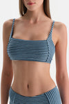 Lacivert Bralet Bikini Üstü