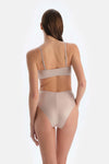 Bej Straplez Bikini Üst