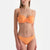 Turuncu Straplez Kaplı Bikini Üst