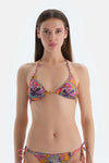 Mor Üçgen Küçük Bikini Üst