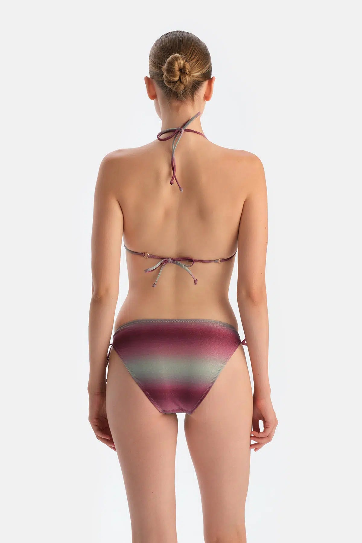 Multicolor Üçgen Küçük Bikini Üst