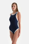 Lacivert Halter Yaka Mayo