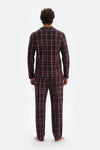 Multicolor Ekose Interlok Gömlek Pijama Takımı