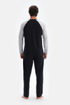 Gri Melanj Erkek Reglan Kol Pijama Takımı