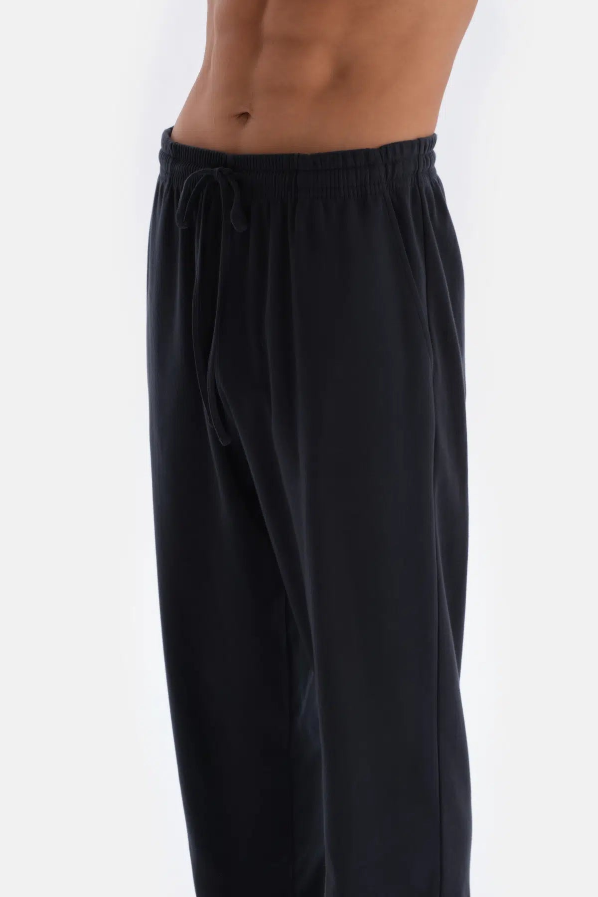 Lacivert Düz Paça Pijama Alt