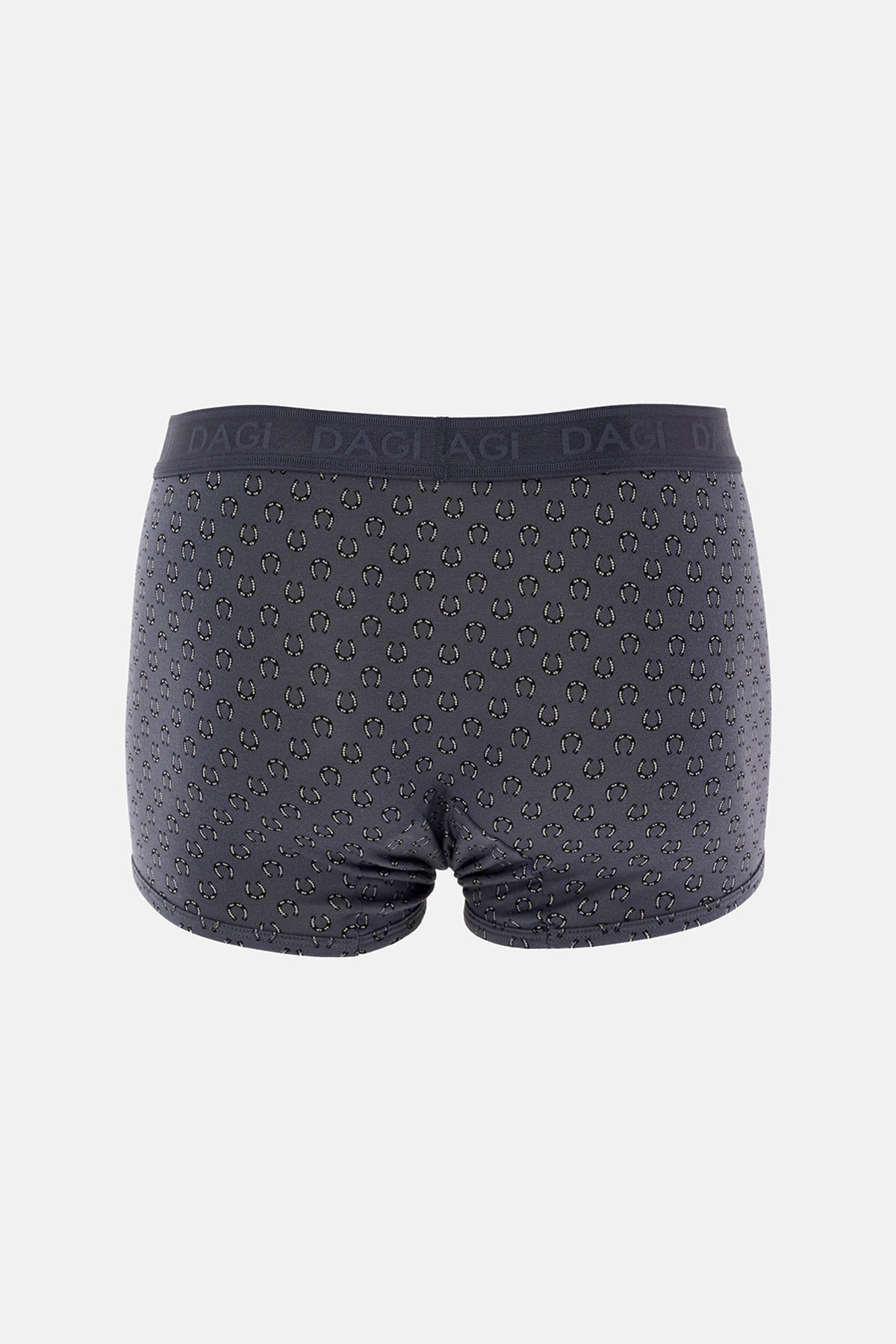 Gri-Siyah 2'li Desenli Micro Modal Boxer