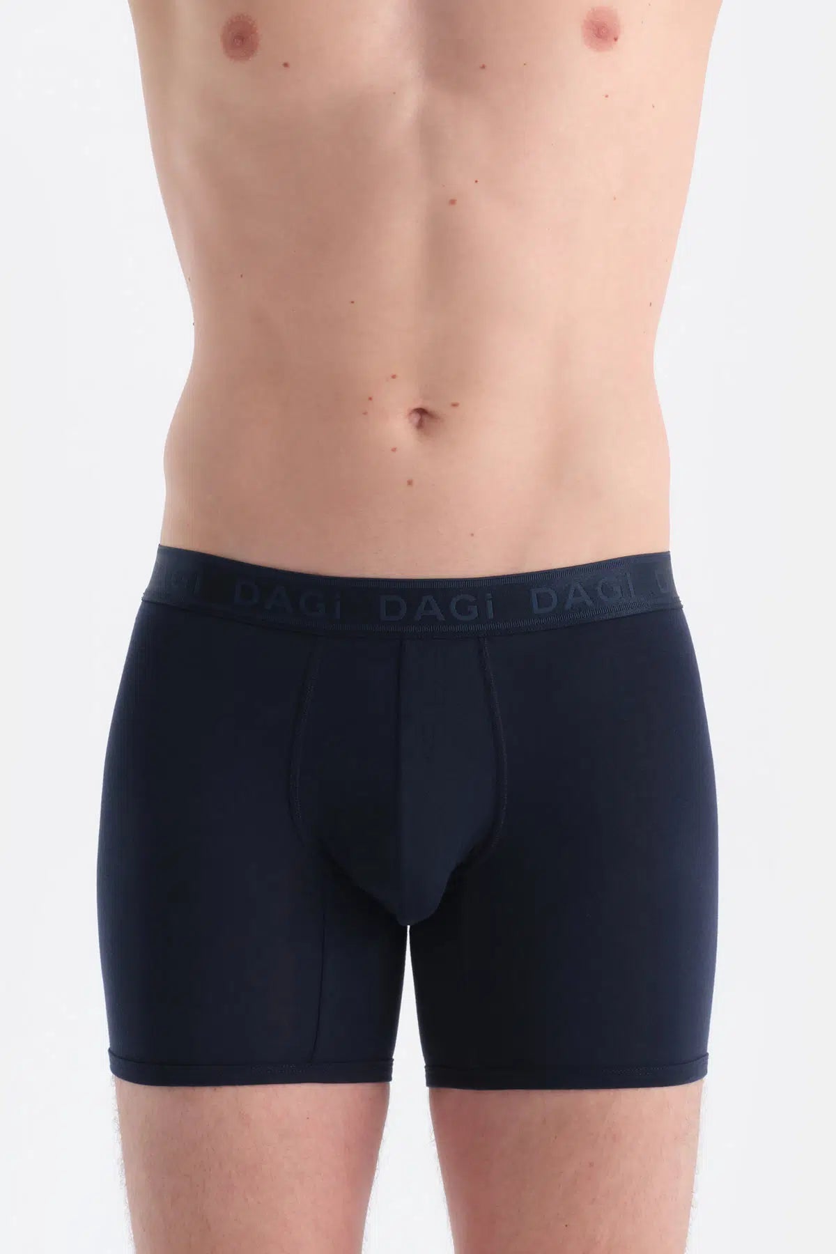 Lacivert Düz Micro Modal Boxer