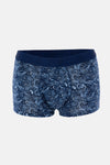 Lacivert-Mavi 4210 3'lü Desenli Micro Modal Boxer