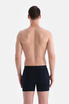 Lacivert 5210 Düz Pamuk Boxer