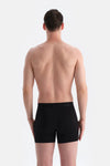 Siyah 5210 Düz Pamuk Boxer