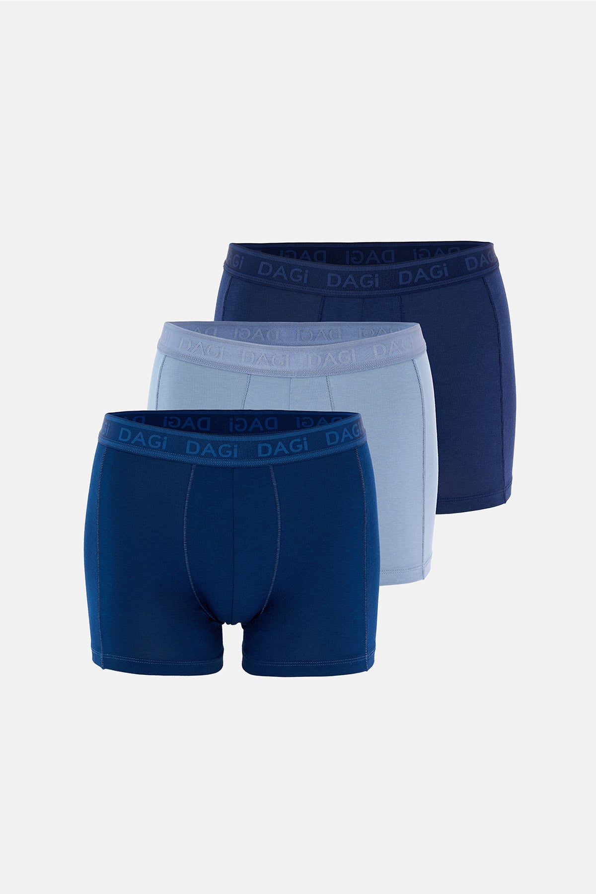 Lacivert-Mavi Düz Micro Modal Boxer