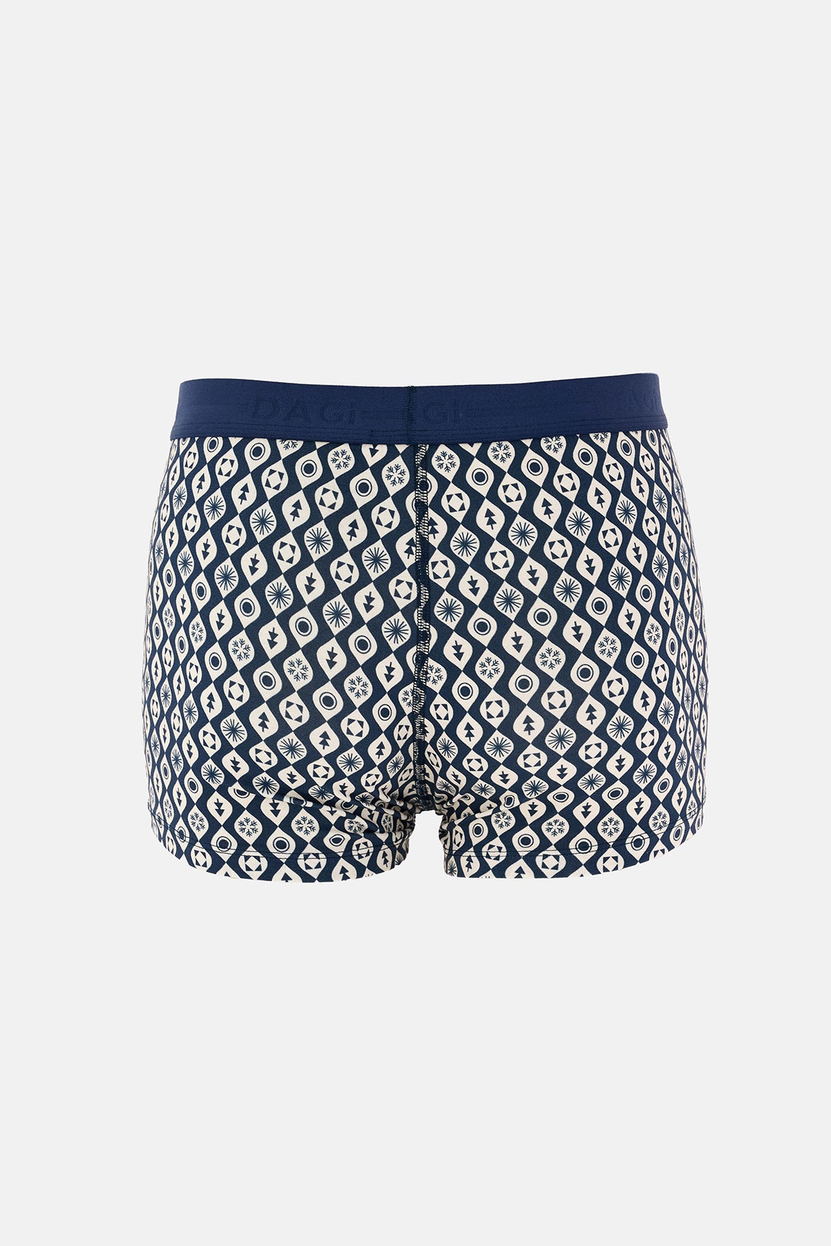 Lacivert 5210 3'lü Desenli Pamuk Boxer