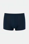 Beyaz-Lacivert Düz Micro Modal Boxer