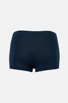 Beyaz-Lacivert Düz Micro Modal Boxer