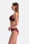 Bordo Dantelli Soft Sütyen