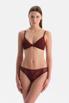 Bordo Dantelli Soft Sütyen