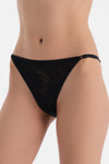 Siyah Dantelli Brazilian Külot