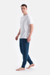 Petrol Yeşili Jogger Paça Basic Penye Modal Pantolon