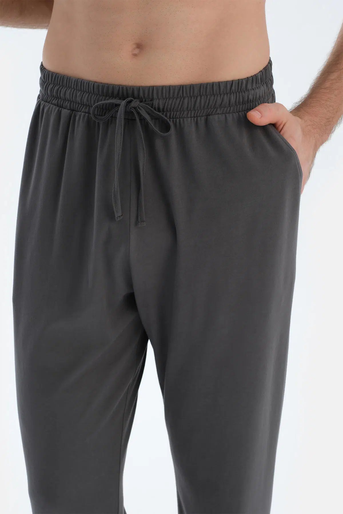 Ekru Kısa Kollu Dikiş Detaylı Tişört Pantolon Pijama Takımı