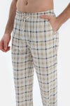 Gri V Yaka Kısa Kollu Tişört Pantolon Pijama Takımı