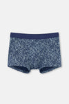 Lacivert 2'li Desenli Pamuk Boxer