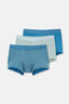 Mavi-Yeşil 3'lü Desenli Micro Modal Boxer