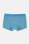 Mavi-Yeşil 3'lü Desenli Micro Modal Boxer