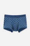Koyu Mavi Desenli Micro Modal Boxer