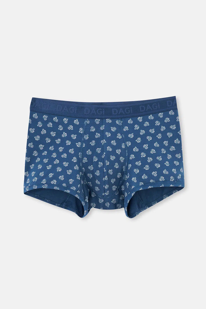 Koyu Mavi Desenli Micro Modal Boxer