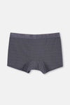 Gri-Siyah 2'li Desenli Micro Modal Boxer