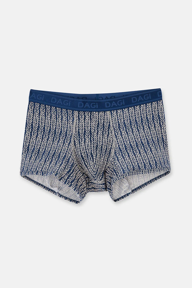 Lacivert Desenli Micro Modal Boxer