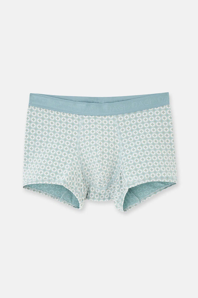 Su Yeşili Desenli Micro Modal Boxer