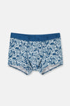 Mavi 2'li Desenli Micro Modal Boxer