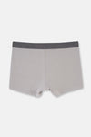 Gri 5210 3'lü Düz Pamuk Boxer