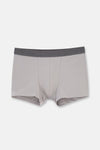 Gri 5210 3'lü Düz Pamuk Boxer